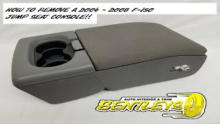 2004 2005 2006 2007 2008 Ford F-150 jump seat center console removal. How to remove interior console
