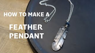 How to Make a Feather Pendant | Silversmithing Vlog | Handmade Jewelry Process