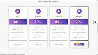 Peyton : Column4 Pricing Tables