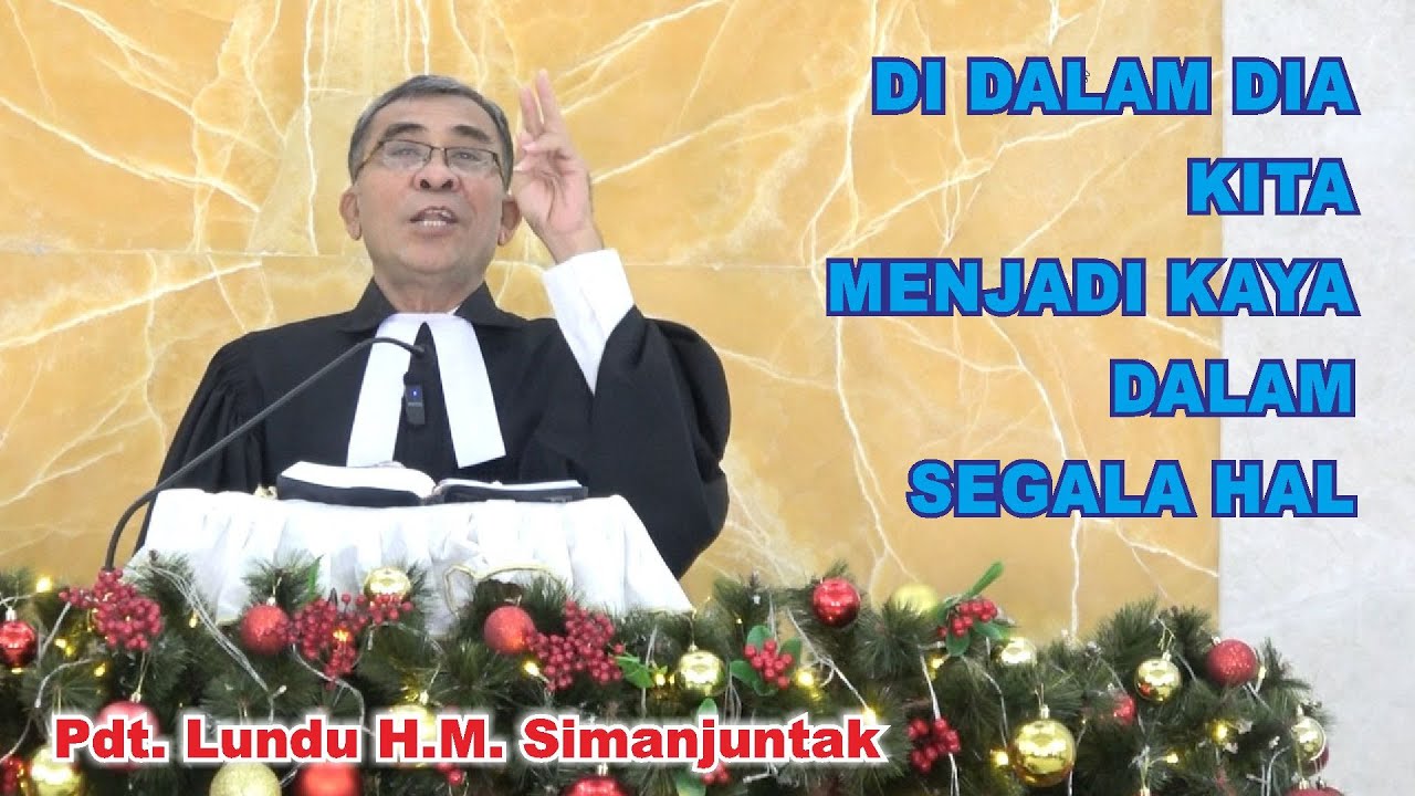 Khotbah Pdt. Lundu HM. Simanjuntak, Mg 18 Jan 26,