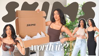 SKIMS TRY-ON HAUL \& REVIEW | is it really worth it??