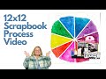 12x12 Scrapbook Process Video | Hooray!