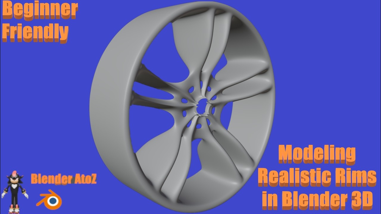 Blender Rim Inlet Modeling Realistic Wheel Rim in Blender 3D | Beginner Friendly - YouTube