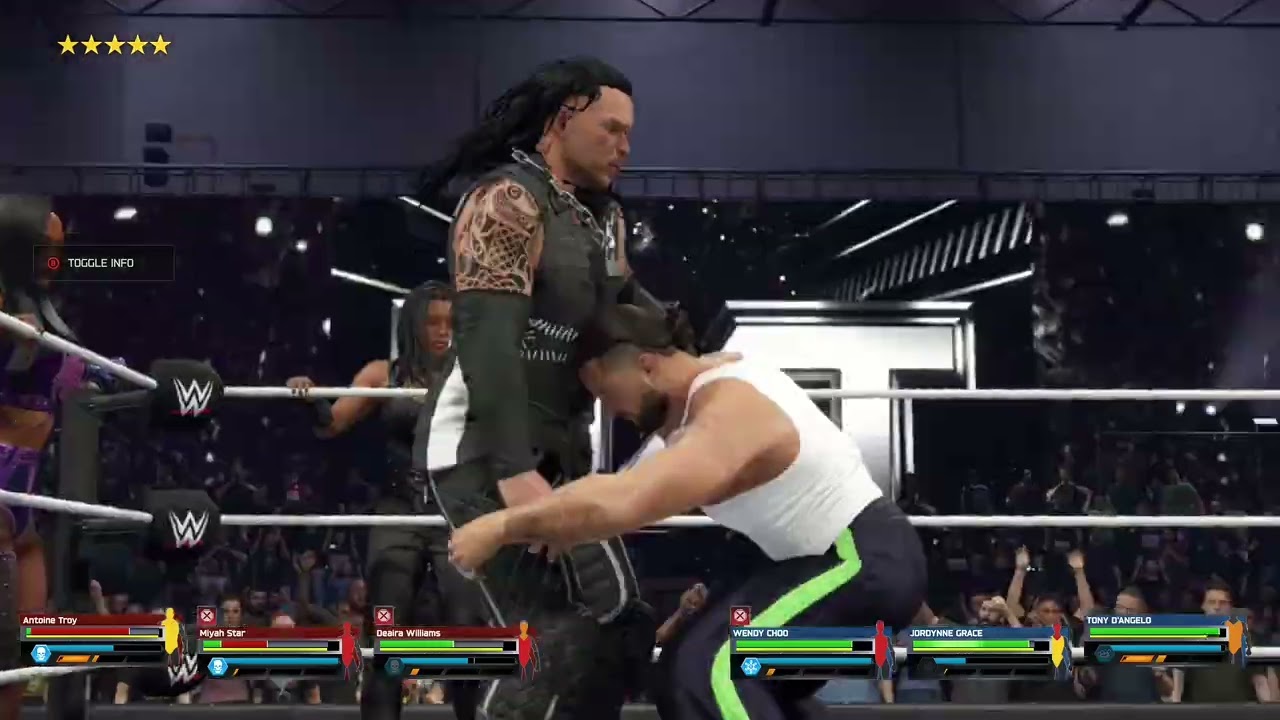 The Frontline vs D'Angelo, Grace, and Choo - WWE 2K25 (pt.2)