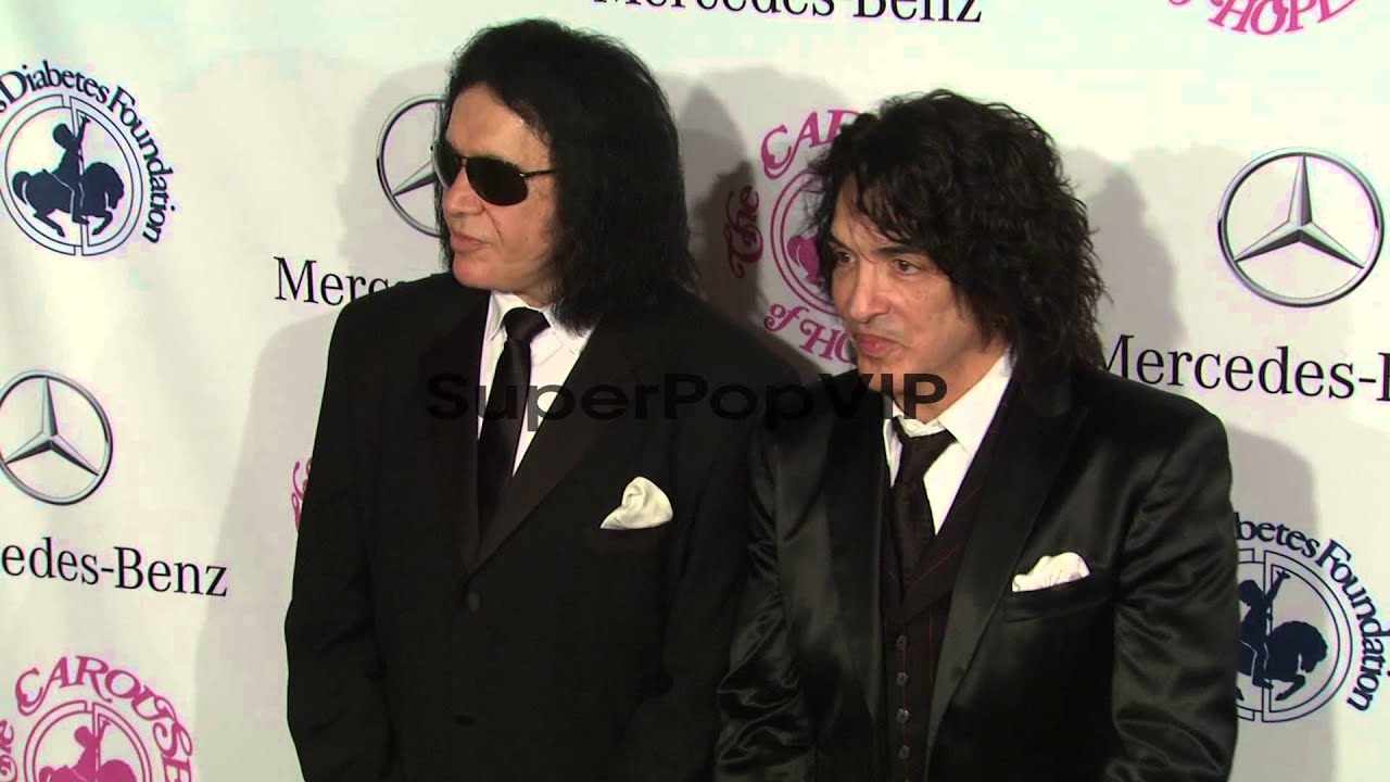 Paul Stanley, Gene Simmons at 26th Anniversary Carousel o... - YouTube