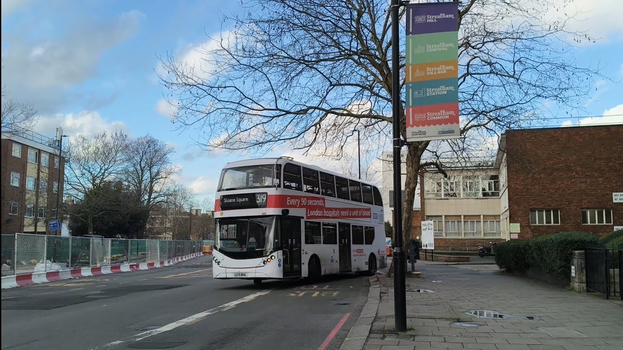 Full route visual on 319 EA8 LG71DKA Enviro400EV