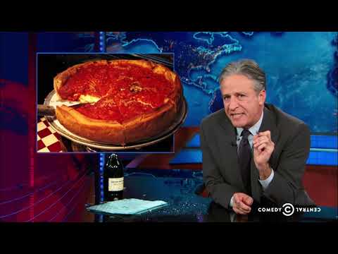 Jon Stewart's Thoughts On Deep Dish Pizza (extended, 1080P)