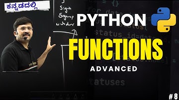 Python in Kannada | Functions - 2  | Complete Basics to Mastery Series #8