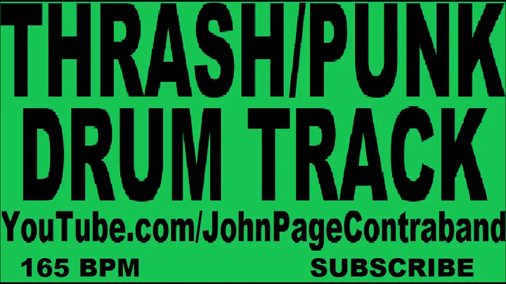 Thrash Punk Drum Track 165 bpm FREE Backing Track