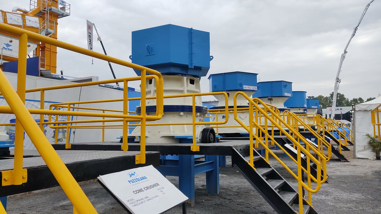 Excon 2022 exhibition Puzzolana stone crusher plant Bangalore, India