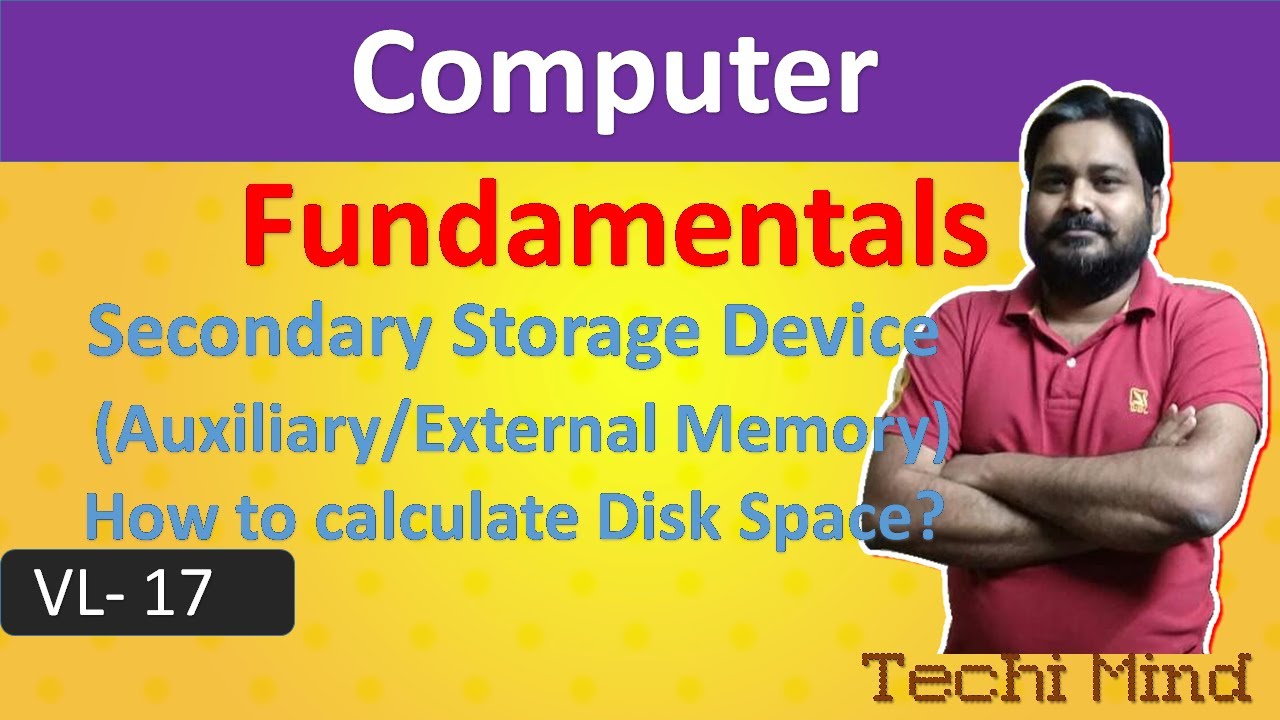 Secondary Storage or Auxiliary Memory or External Storage Devices Disk Organization in Hindi