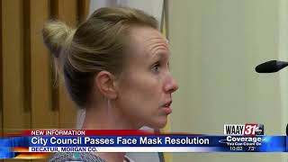 Full Decatur City Council Passes Face Mask Resolution Guide