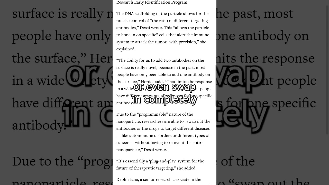 DNA Nanoparticles Boost Cancer Immunotherapy 