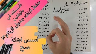 طريقه سحربه لحفظ جدول الضرب ١١ و12 في ثواني معدوده