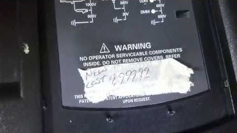 Tektronix THS720A for a bargain!  Refurbished NiCd battery