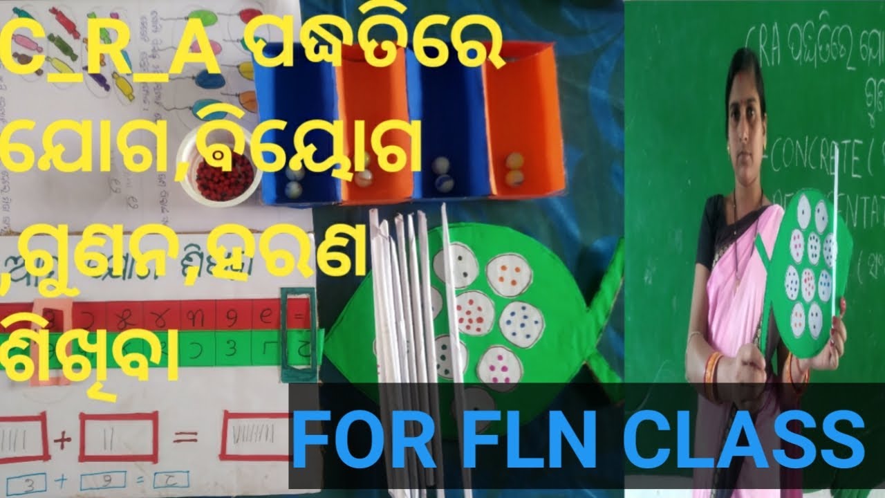 C_R_A , ପଦ୍ଧତିରେ ଯୋଗ, ଵିୟୋଗ, ଗୁଣନ ଓ ହରଣ ଶିଖିବା,FLN  MATH TLM