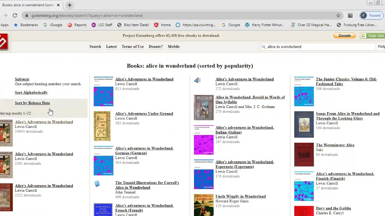 Using Project Gutenburg (Free eBooks) - YouTube