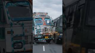 Truck and Police Bus Collision on Highway Shocking Road Accident Caught on Camera