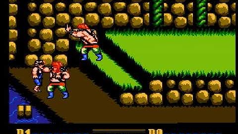 Double Dragon 2 Helmet Boss Space Catches Zhizni (GOD) [nes]