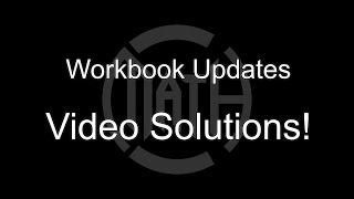 Workbook Updates - VIDEO SOLUTIONS! screenshot 5