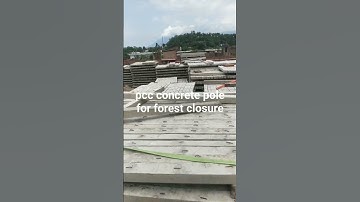 pcc concrete pole  for forest closure