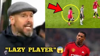 UPDATE Antony martial REACTION after Ten Hag call him LAZY PLAYER