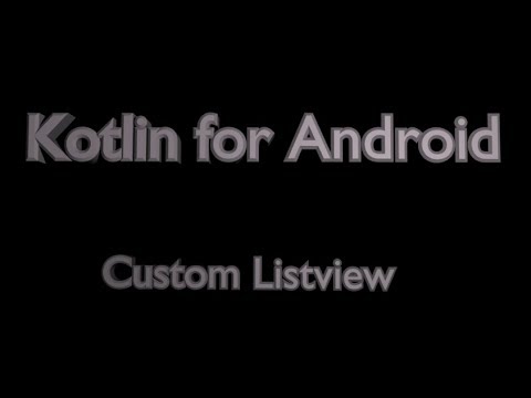 Custom ListView in Android Using Kotlin - YouTube