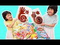 勝ったら巨大お菓子のご褒美♪巨大まけんグミでじゃんけん大会！！himawari-CH