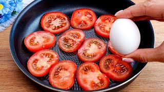 Tomatoes and eggs! My husband asks for this every morning! Healthy and delicious breakfast recipe!