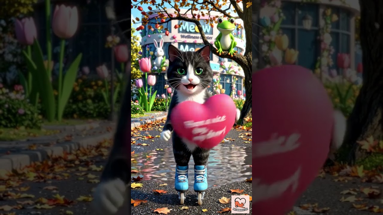 Cat Jumps Over Puddle & Frog Goes WILD! 🐸😲 | Meow Wellness Center