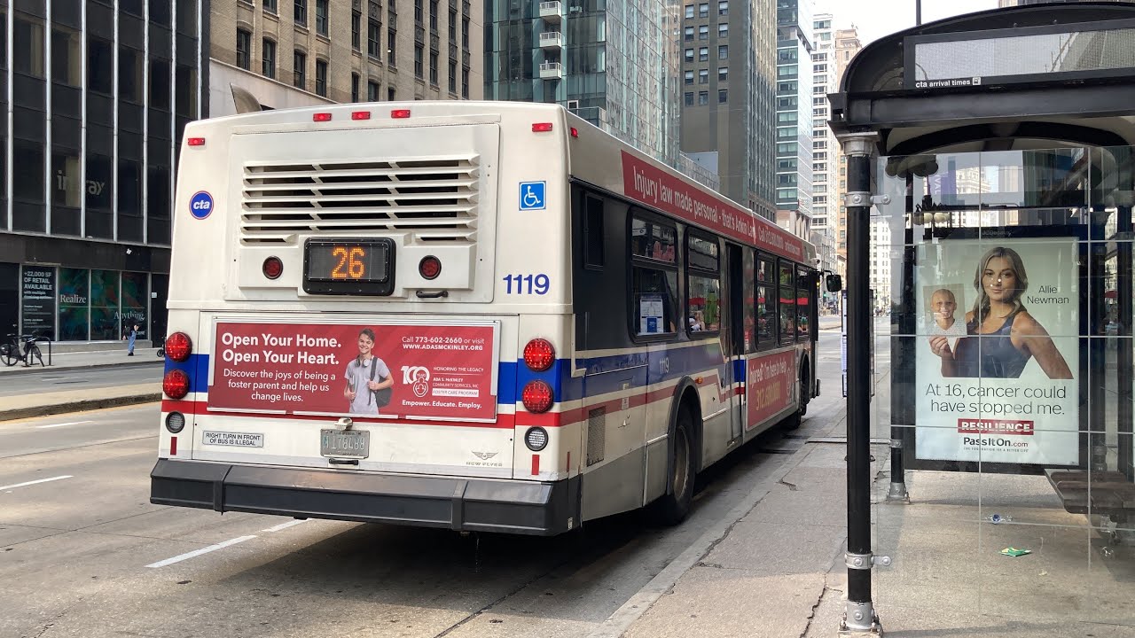 CTA On Board Riding 2006 New Flyer D40LF Bus 1119 on Route 26 S Shore Express from 103rd to Randolph