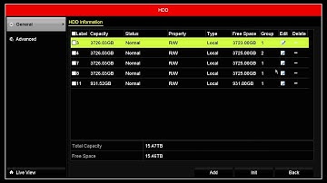 How to configure the Hikvision HDD group