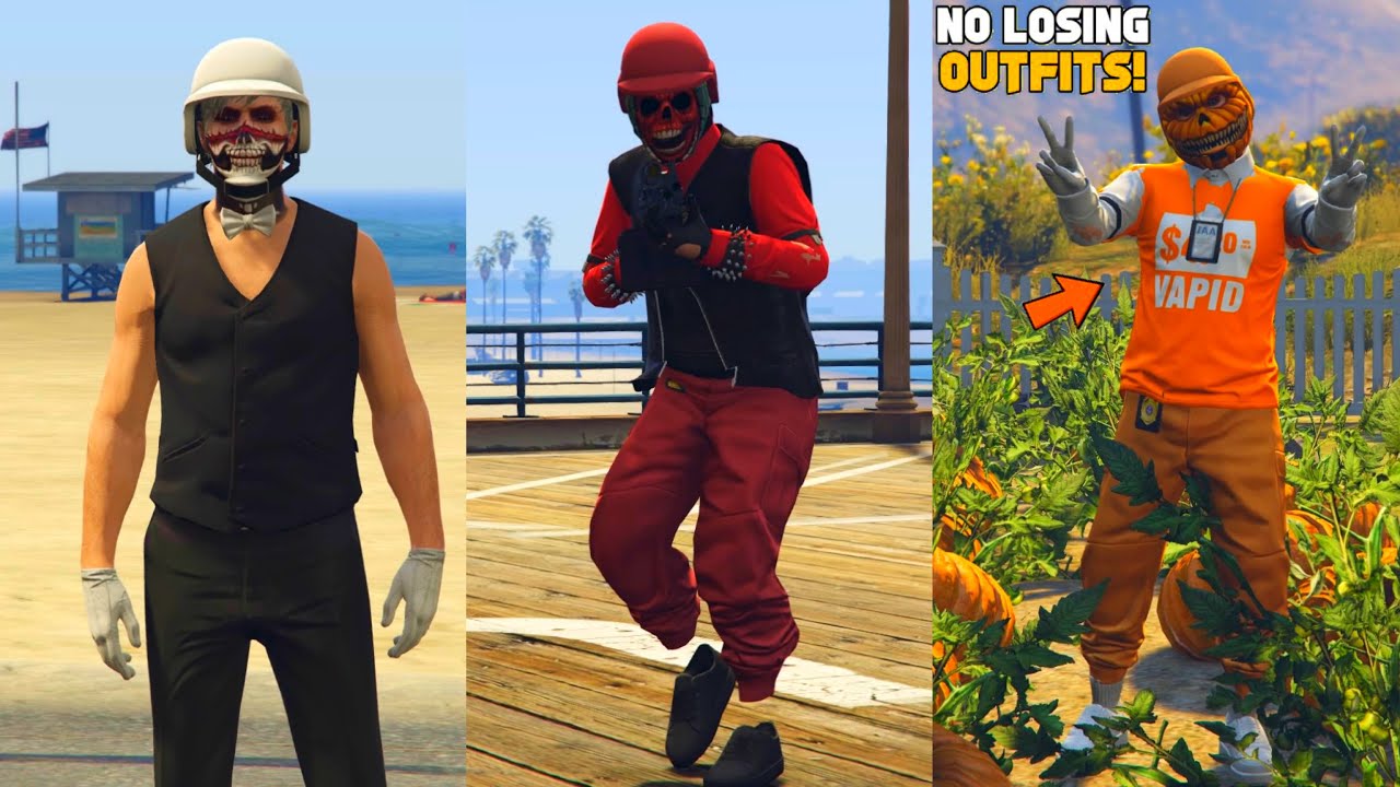 3 EASY HALLOWEEN OUTFITS! USING CLOTHING GLITCHES AFTER PATCH 1.57! (Gta 5 Halloween Update