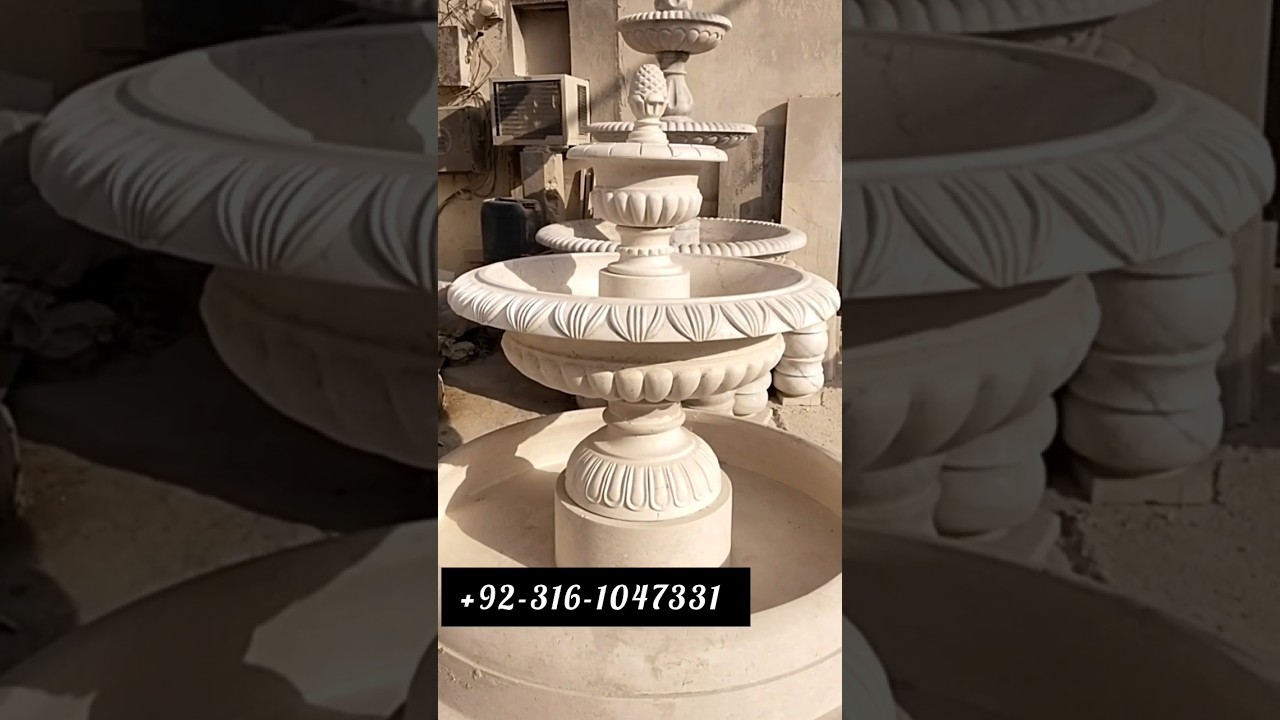 Manufacture A water Fountain From Stone in a Local Factory pakistan 