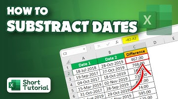 How to subtract dates in excel 2024 | Initial Solution