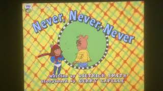 Arthur never never never title card