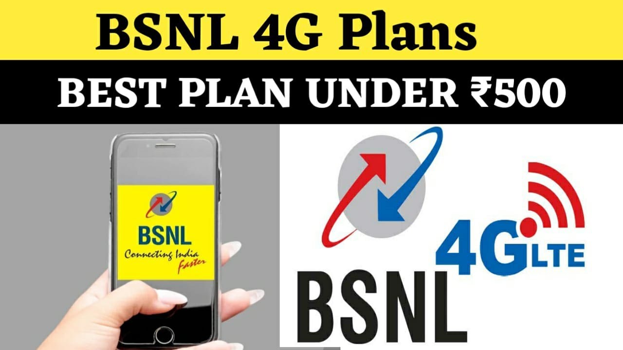 BSNL 4G Plans | Best 4 Plan Under ₹500 In india