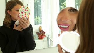 Pop Sonic Compact Mirror w/ 1x/5x Mag & Gift Box on QVC