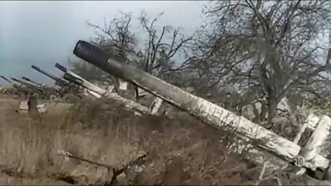 Poor Berlin. Russian artillery