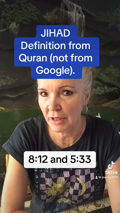 JIHAD - DEFINITION FROM QURAN (NOT FROM GOOGLE!)