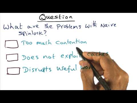 Problems With Native Spinlock Quiz - Georgia Tech - Advanced Operating Systems