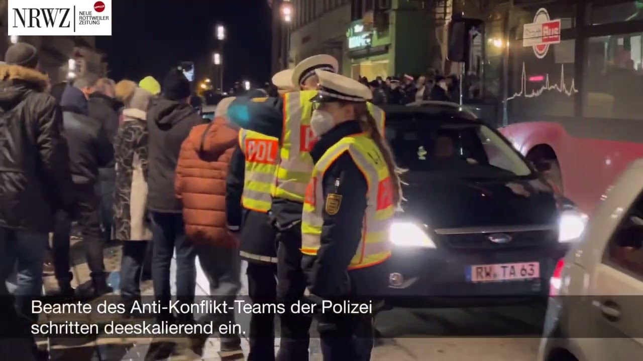 Corona-Protest in Rottweil.