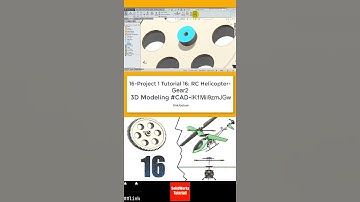 16- SolidWorks |Helicopter|: Gear2  #3d #cadsoftwaretutorial #solidworkstutorial #engineering