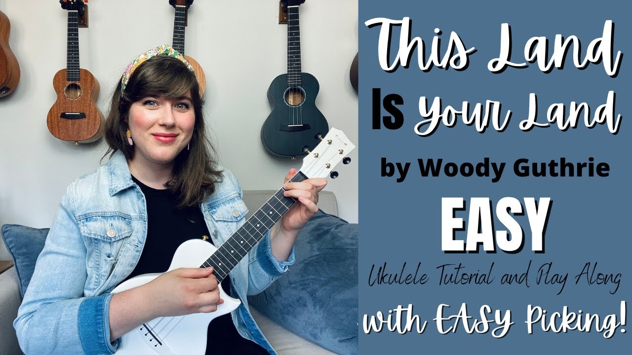 This Land Is Your Land by Woody Guthrie Ukulele Tutorial and Play Along | Cory Teaches Music