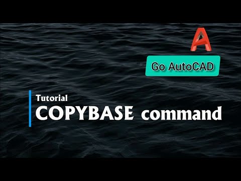 How to use 'COPYBASE' command | How to copy with base point in autocad ...