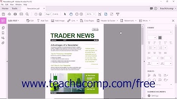 Acrobat Pro DC- Managing Text Flow with Articles- Adobe Acrobat Pro DC Training Tutorial Course
