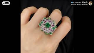 A magnificent Colombian Emerald cocktail ring 2023 edition