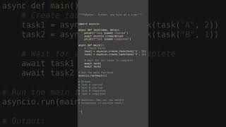 asyncio concurrency #python #showcase