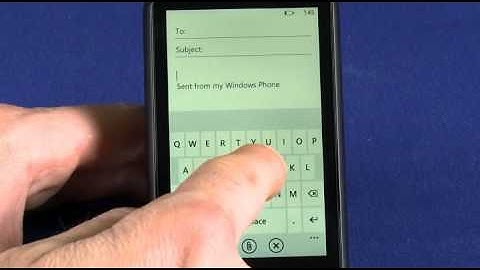 Using email on your Windows Phone 7 device