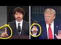 Trump vs trudeau wig  whos better handling rude reporters